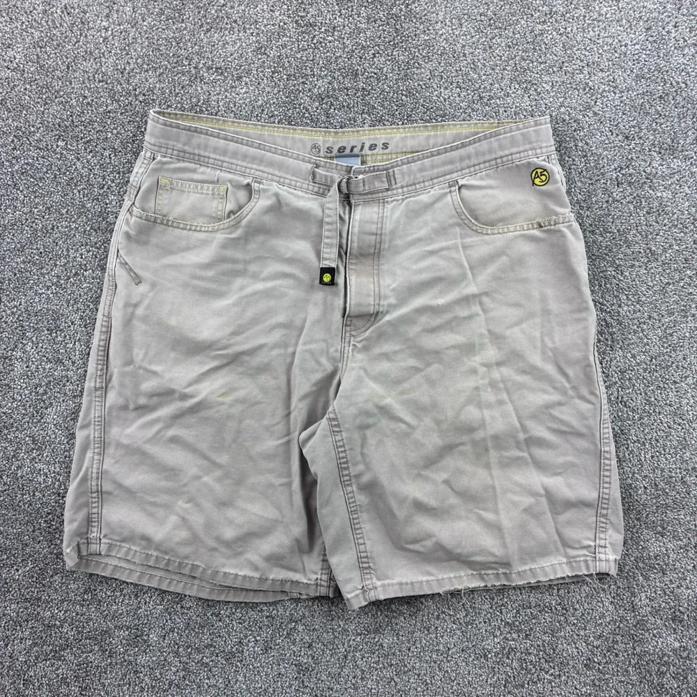 Vintage The‎ North Face A5 Series Shorts Mens 38 Khaki Cotton Hiking Outdoor